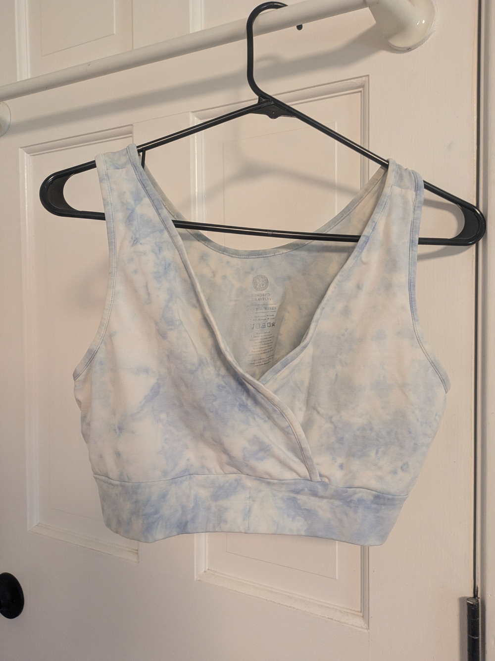 Kindred Bravely Pale Blue Tie-Dye Nursing Bra